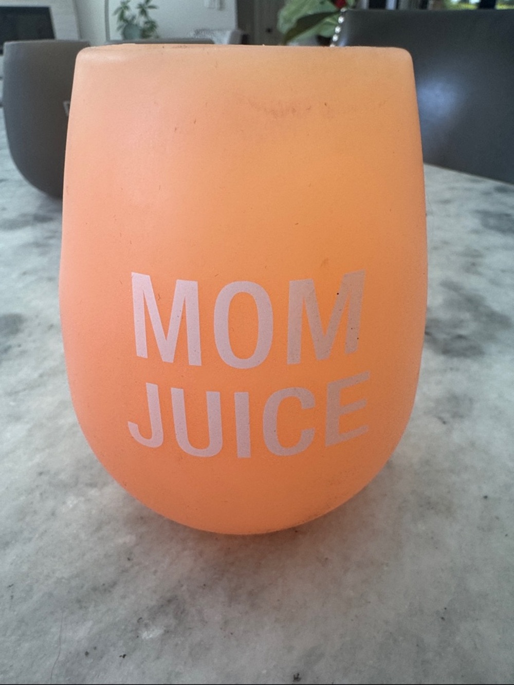 Santa Barbara Design studio  "MOM JUICE" Stemless  Silicone Flexible wine cup